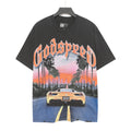 Godspeed Washed Black Racing Car Graphic T-Shirt