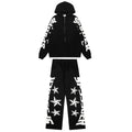 Sp5der Star Graphic Zip Hoodie & Pants Matching Set