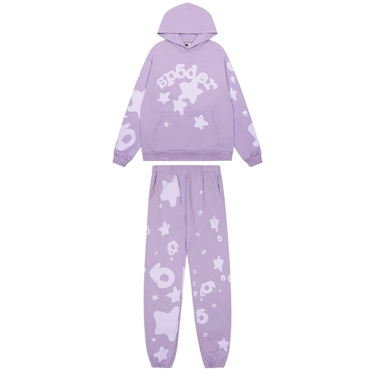 Sp5der Star Graphic Hoodie & Jogger Matching Set