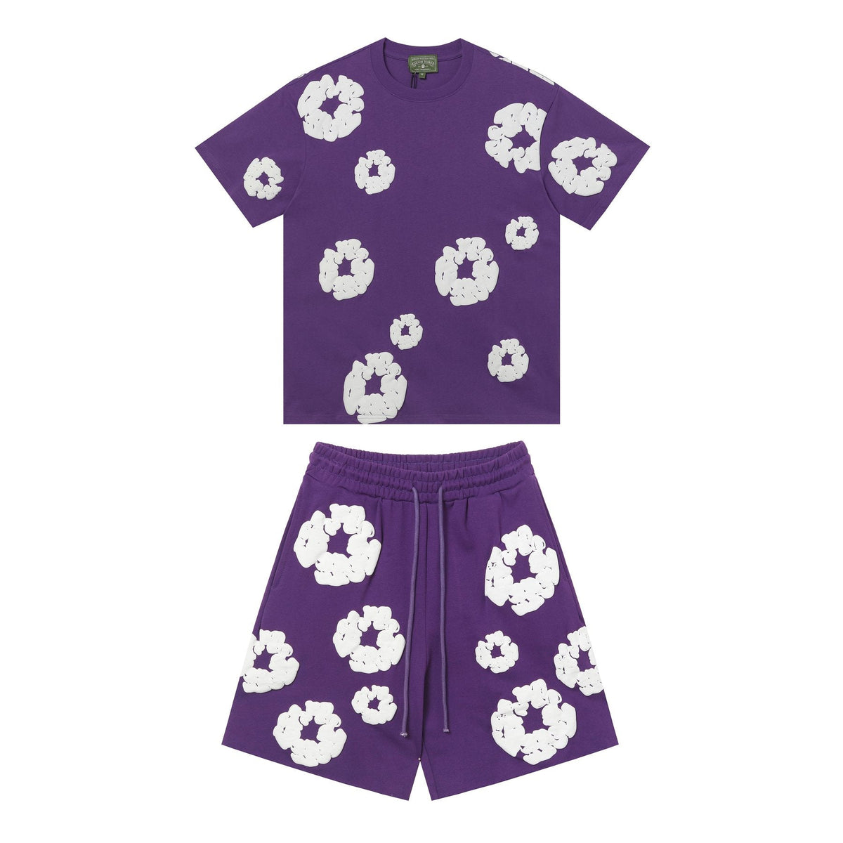 DENIM TEARS Cotton Wreath Graphic Short-Sleeve Set