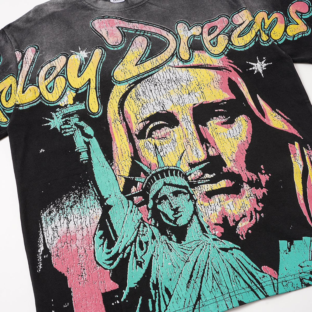 VALLEY Statue Portrait Graphic T-Shirt