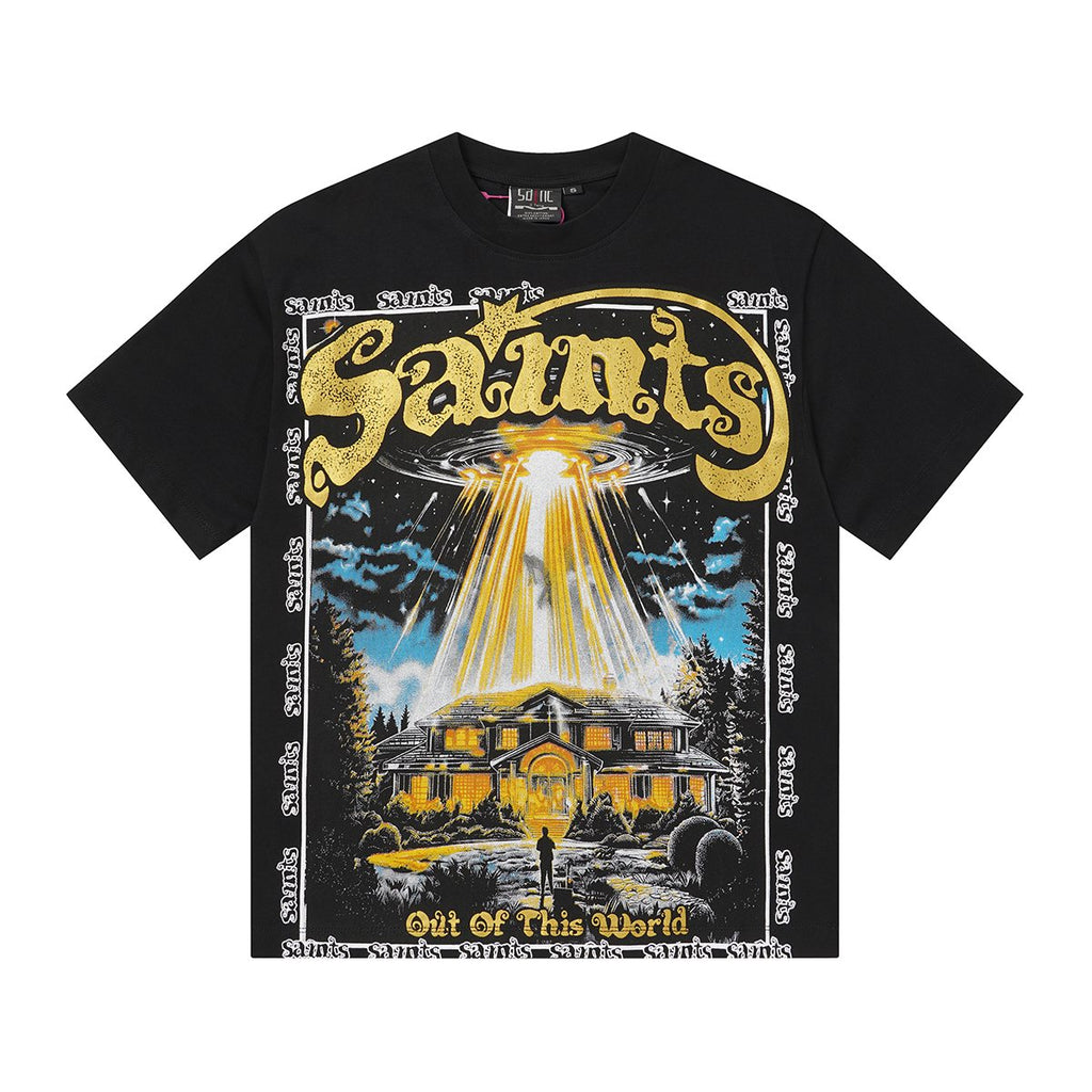 SAINT UFO Alien Graphic Short-Sleeve T-Shirt