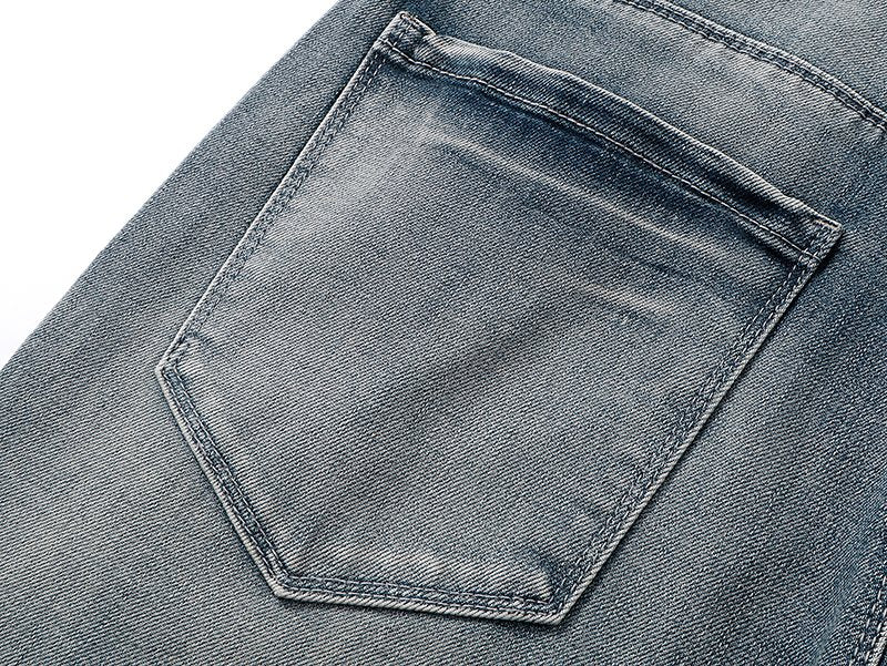 R+A Washed Blue Flared Jeans