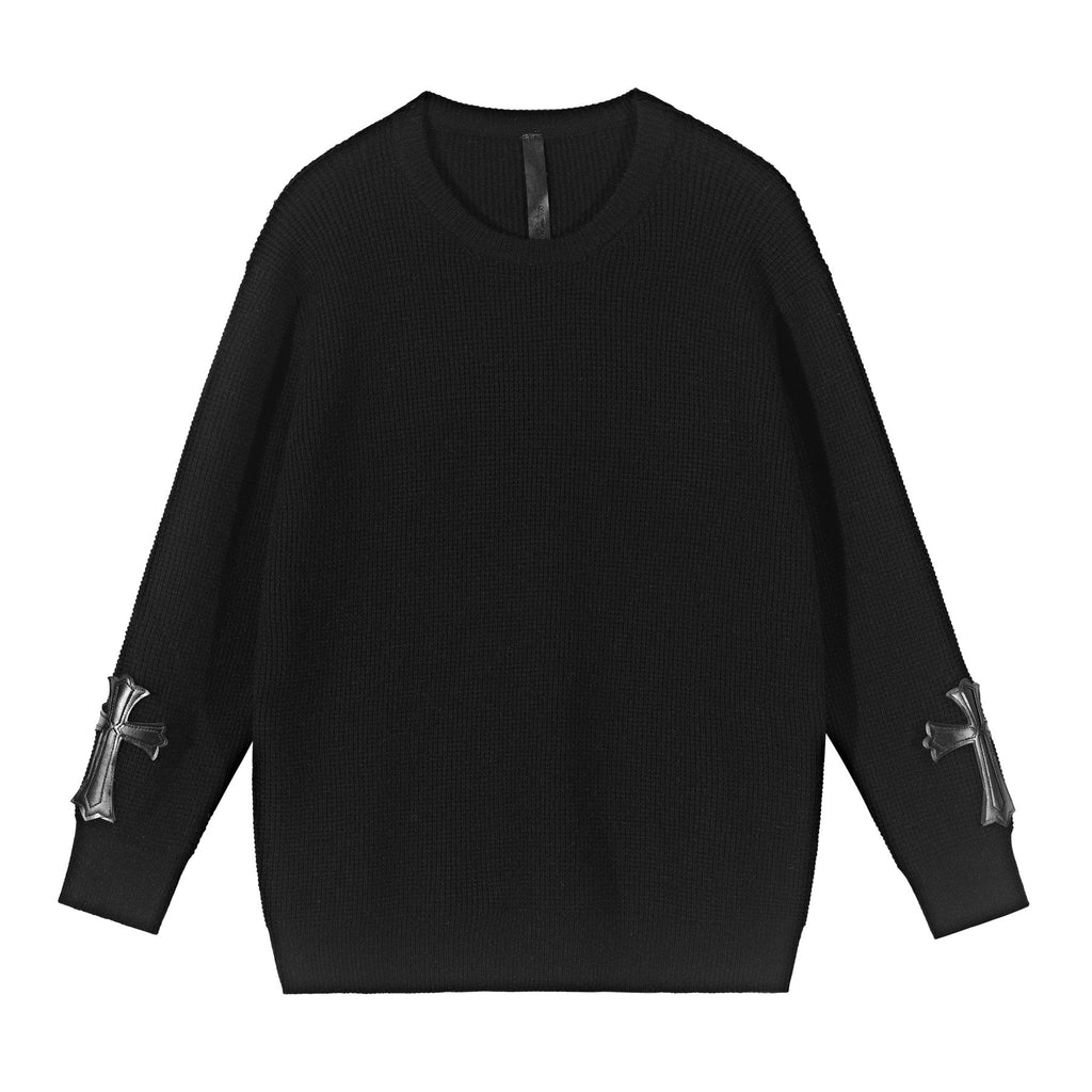 Chrome Hearts Cross Applique Knit Sweater