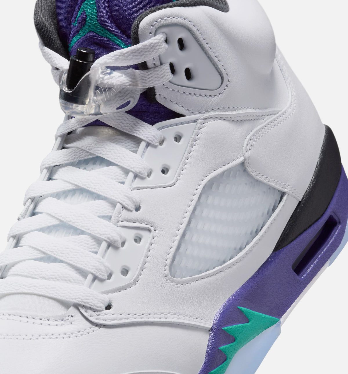 Air Jordan 5 Retro Grape Men's Lifestyle Shoe – White/New Emerald/Grape Ice/Black