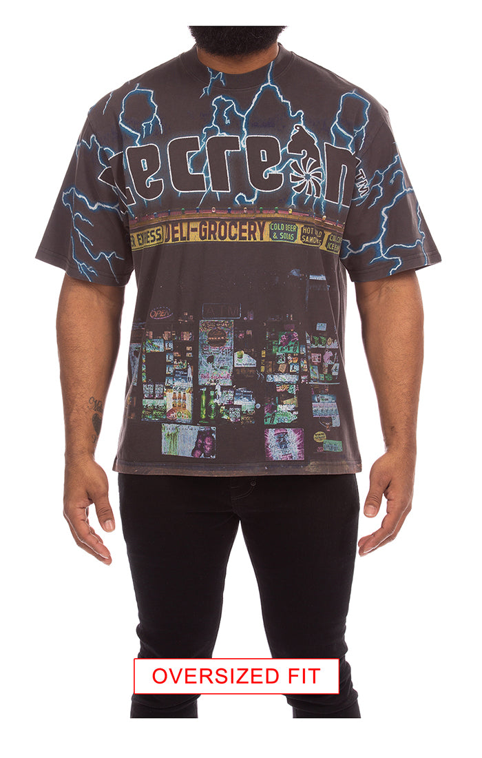 Icecream Static Knit Oversize Tee