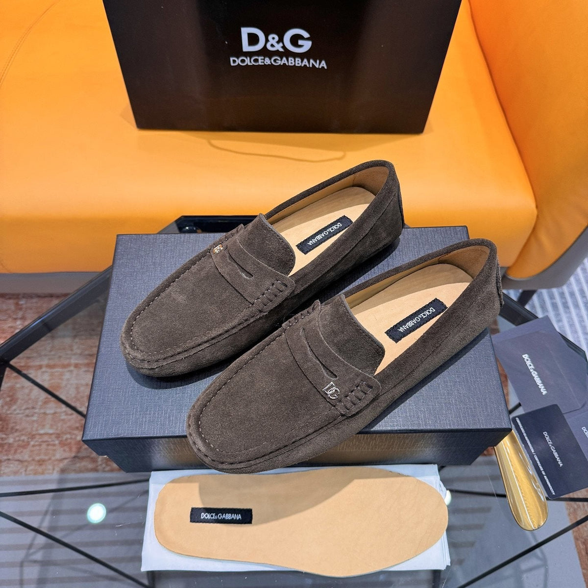 Dolce & Gabbana Moc-Toe Driving Loafers