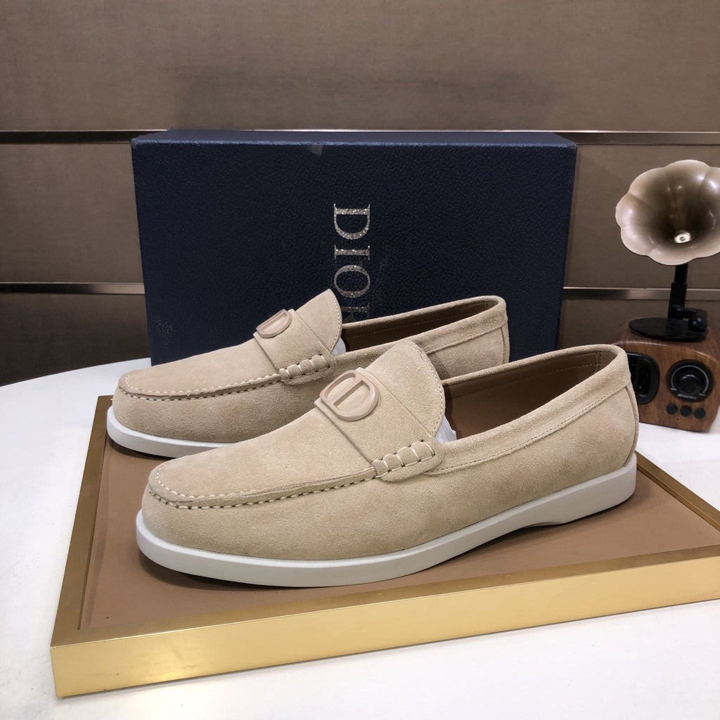 Dior Metal Hardware Slip-On Loafers