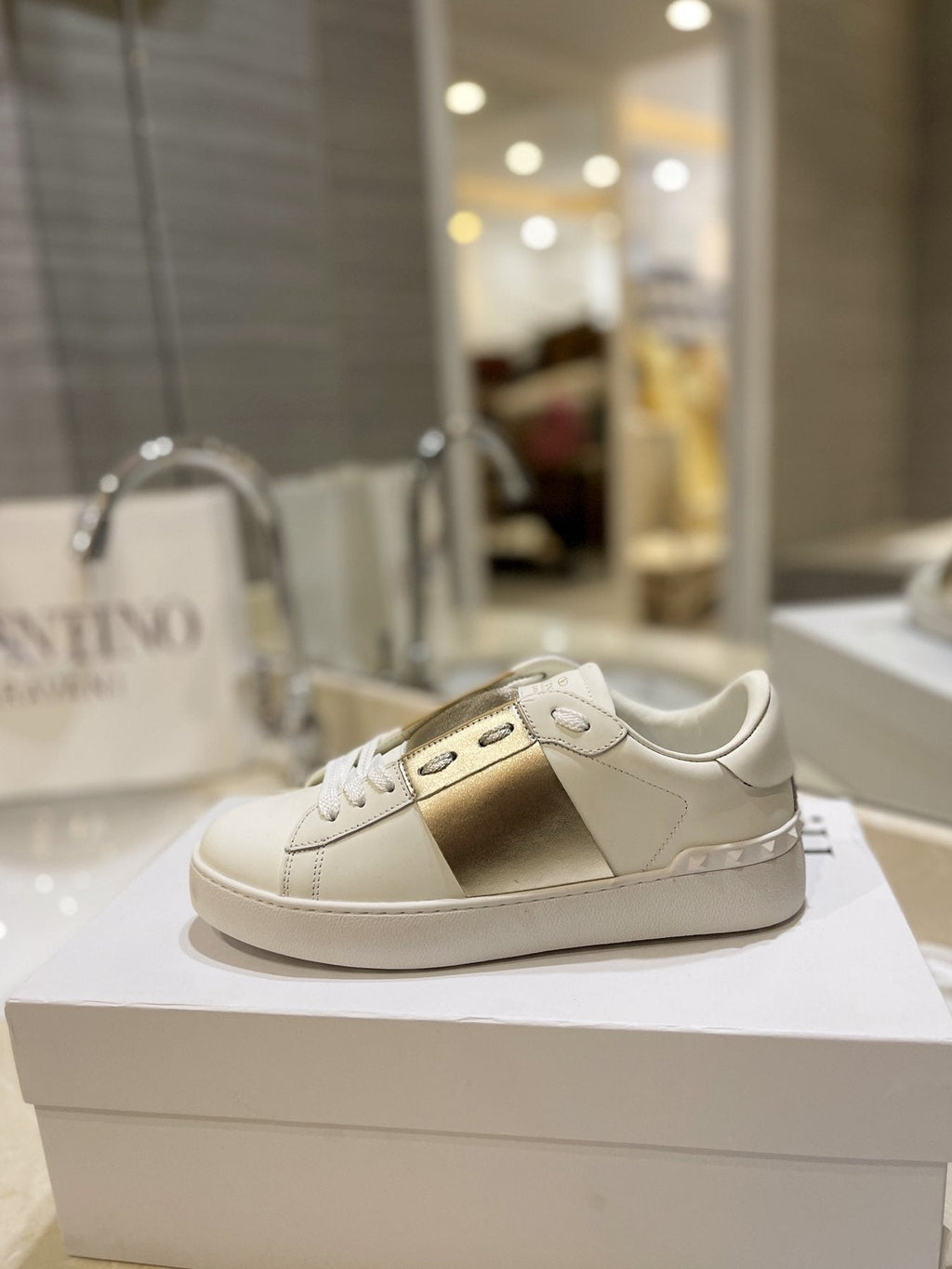 Valentino Studded Low-Top Sneakers