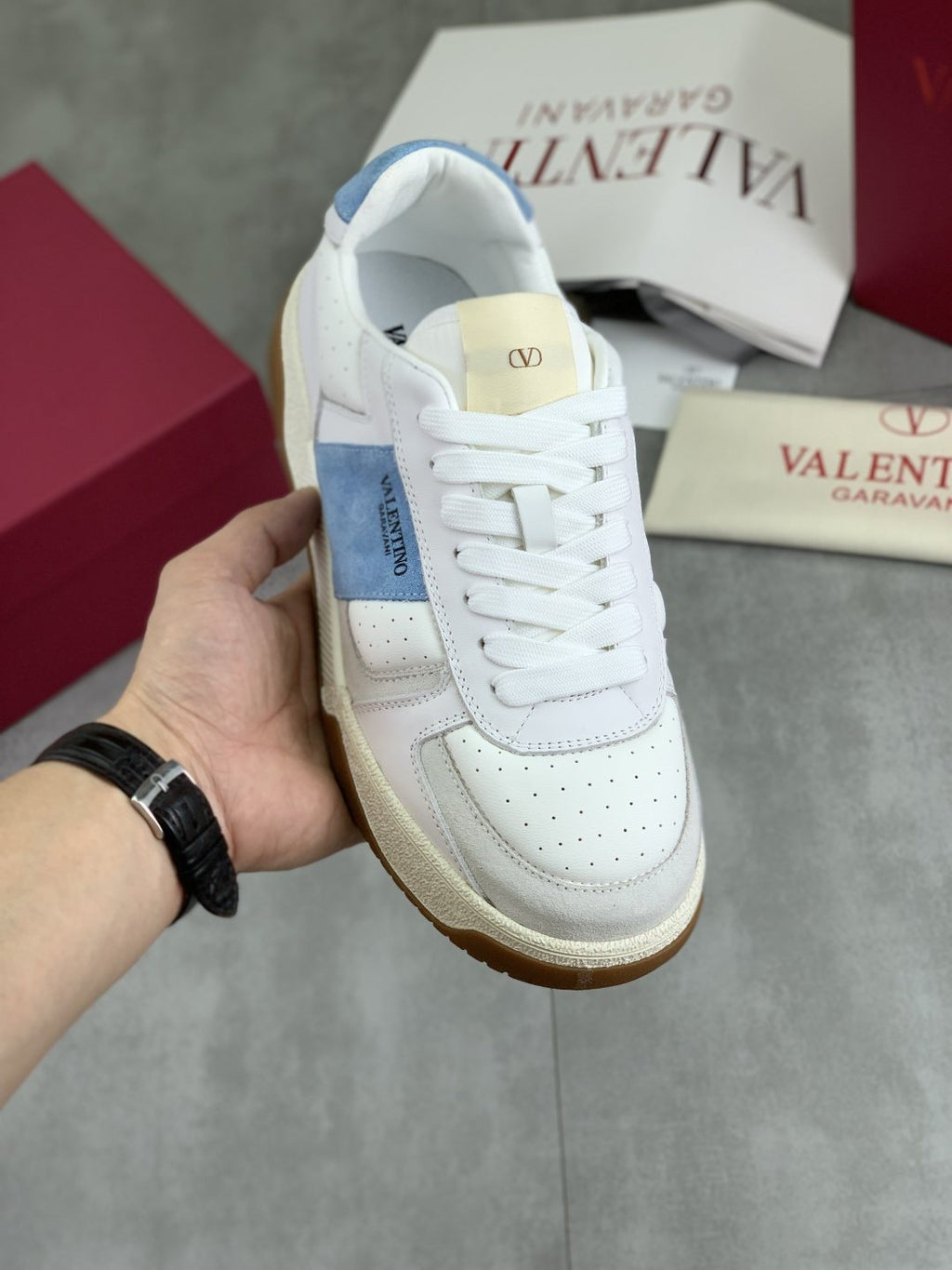 Valentino Color-Block Low-Top Sneakers