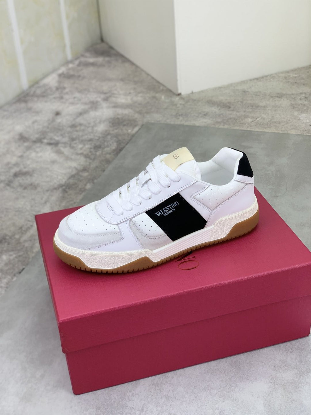 Valentino Color-Block Low-Top Sneakers