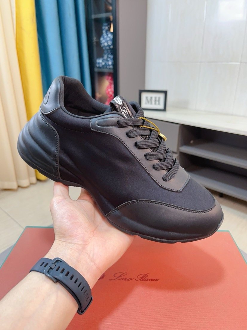 Loro Piana Sculpted-Sole Lace-Up Shoes