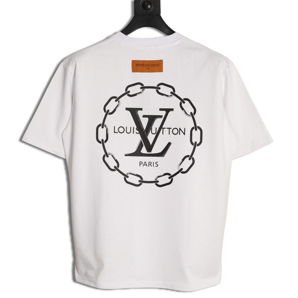 Louis Vuitton Chain-Circle LV Graphic T-Shirt - White