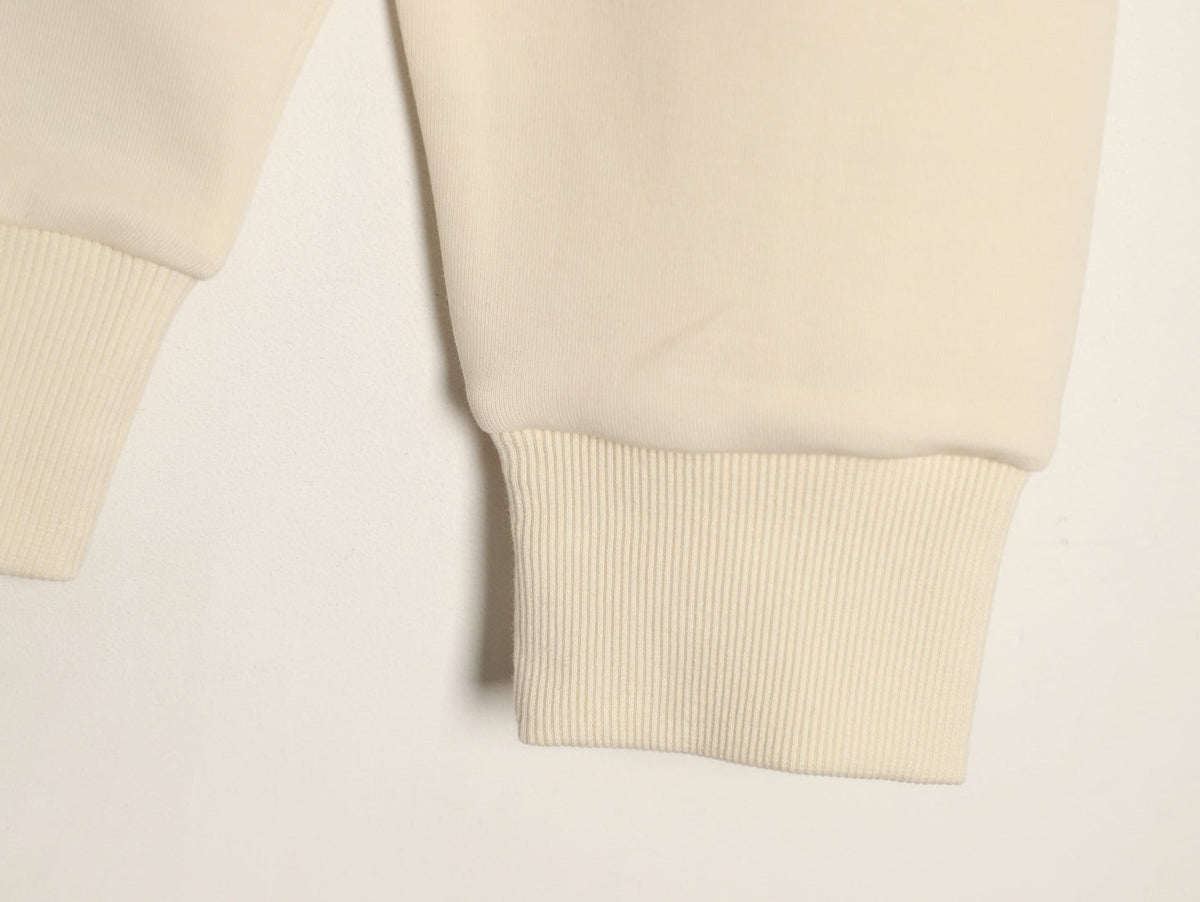 Gucci Interlocking G and Lettering Crewneck Sweatshirt - Cream